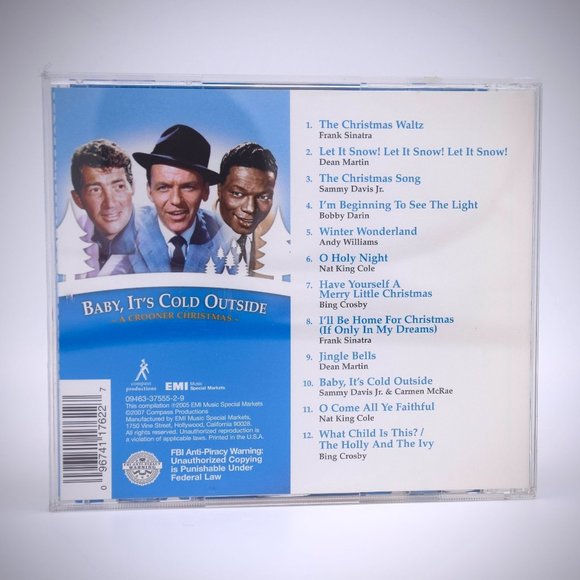 😎 Baby Its Cold Outside CD 2007 A Crooner Christmas Bing Frank Bing Nat Sammy - Picture 4 of 4